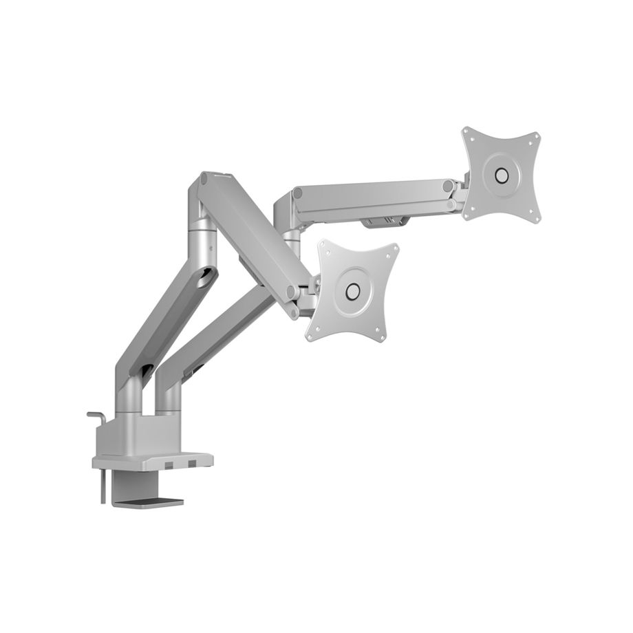 Monitorarm ICY BOX IB-MS524-T / Preto / Para 2 Monitores_0