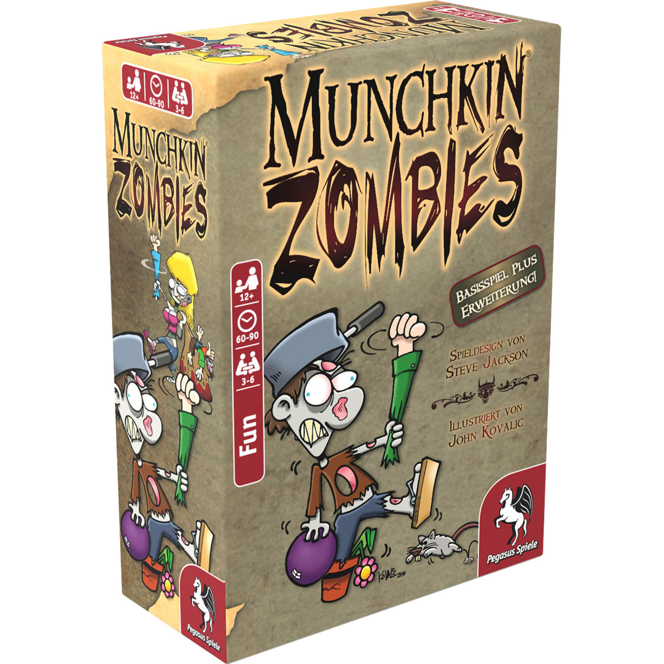 Jogo de Cartas Munchkin Zombies 1+2 Pegasus Alemão