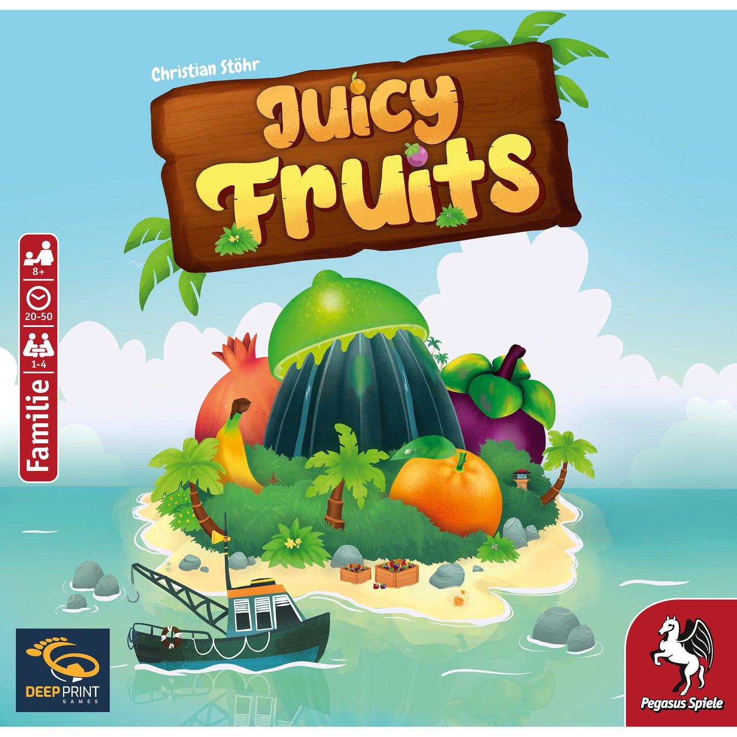 Jogo de Tabuleiro Pegasus Juicy Fruits 1-4 Jogadores 8+