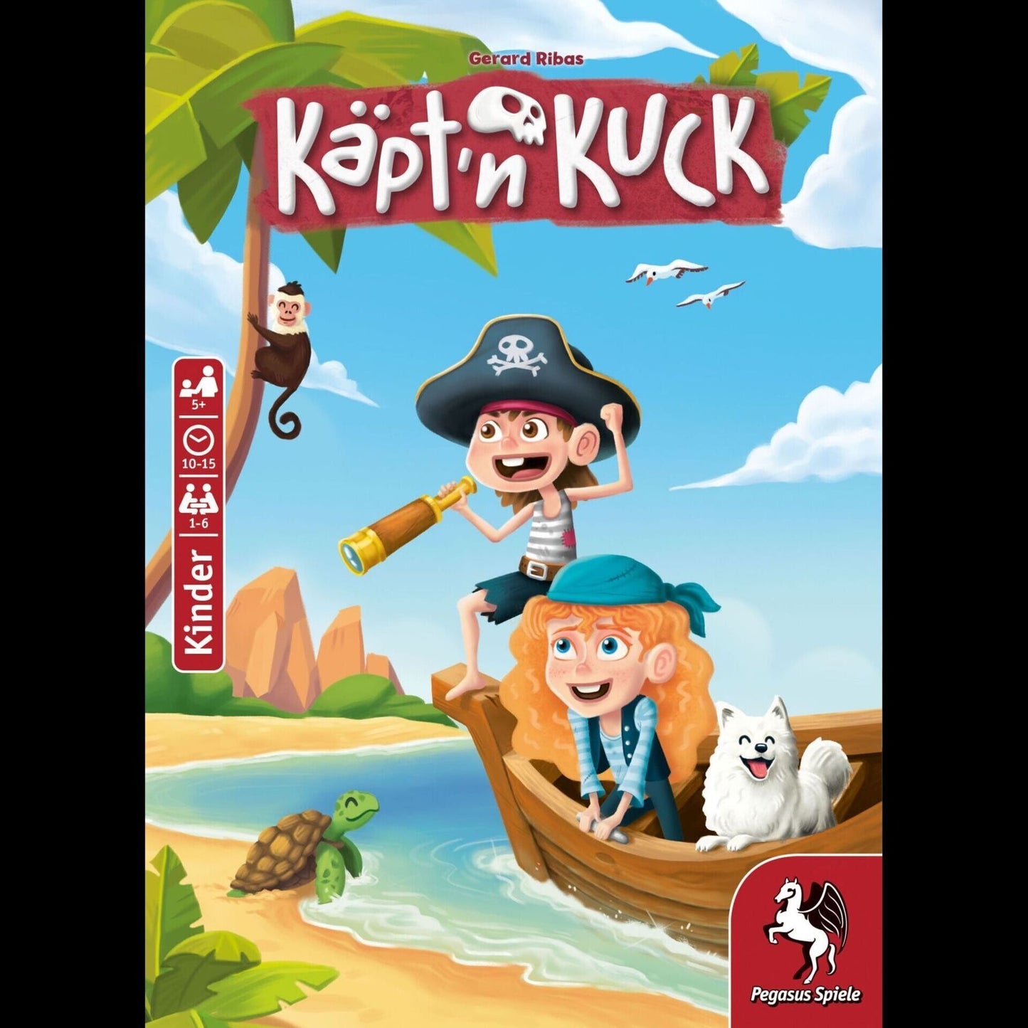 Jogo de Tabuleiro Pegasus Captain Kuck Alemão 1-6 Jogadores