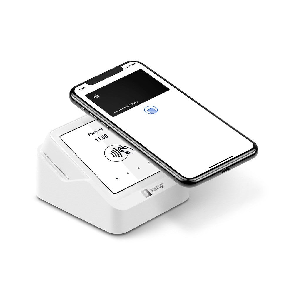 Terminal Pagamentos Leitor de Cartão Inteligente SumUp Solo Touchscreen Branco