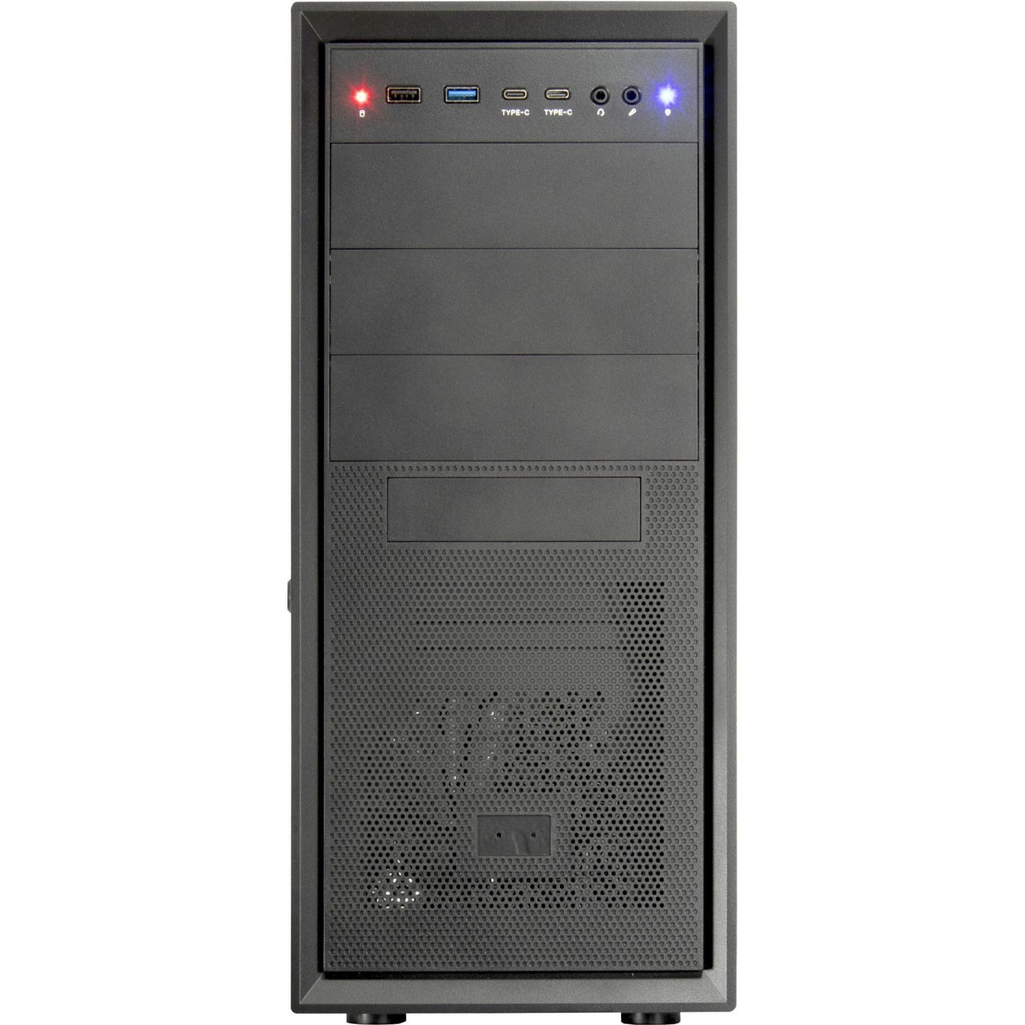 Caixa ATX Inter-Tech IT-8862 Plaid Midi-Tower Preta