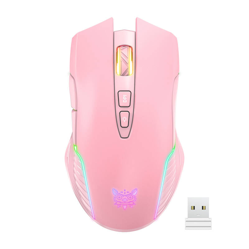 ONIKUMA CW905 Pink Wireless Gaming Mouse 2.4G_0