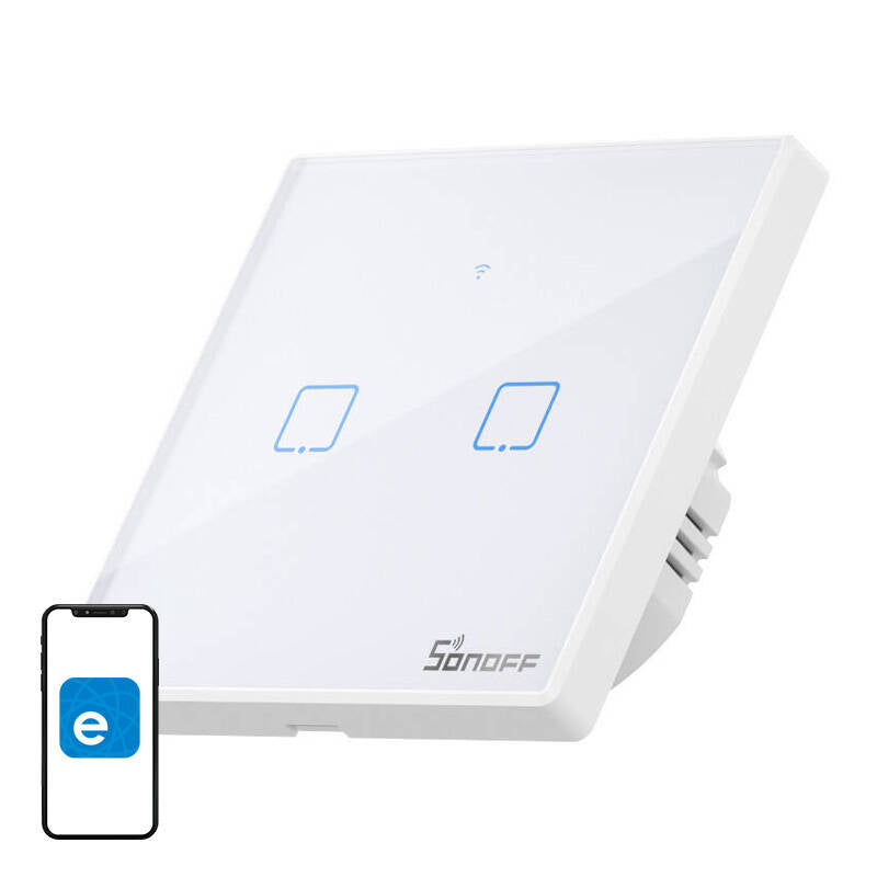 Smart Switch WiFi + RF 433 Sonoff T2 EU TX (2-channel) updated_0