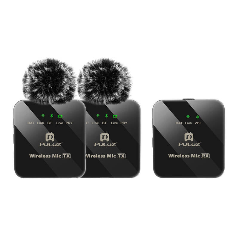 Wireless Lavalier Microphone PULUZ 2 TX + 1 RX_1