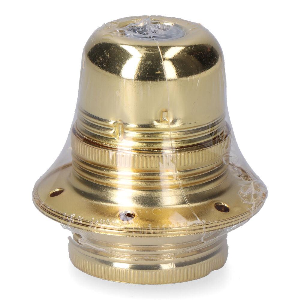Porta-lâmpada e27 em metal, 100 w 250 v, ouro, ø60 x 40 mm (embalado em pelÃcula)_0