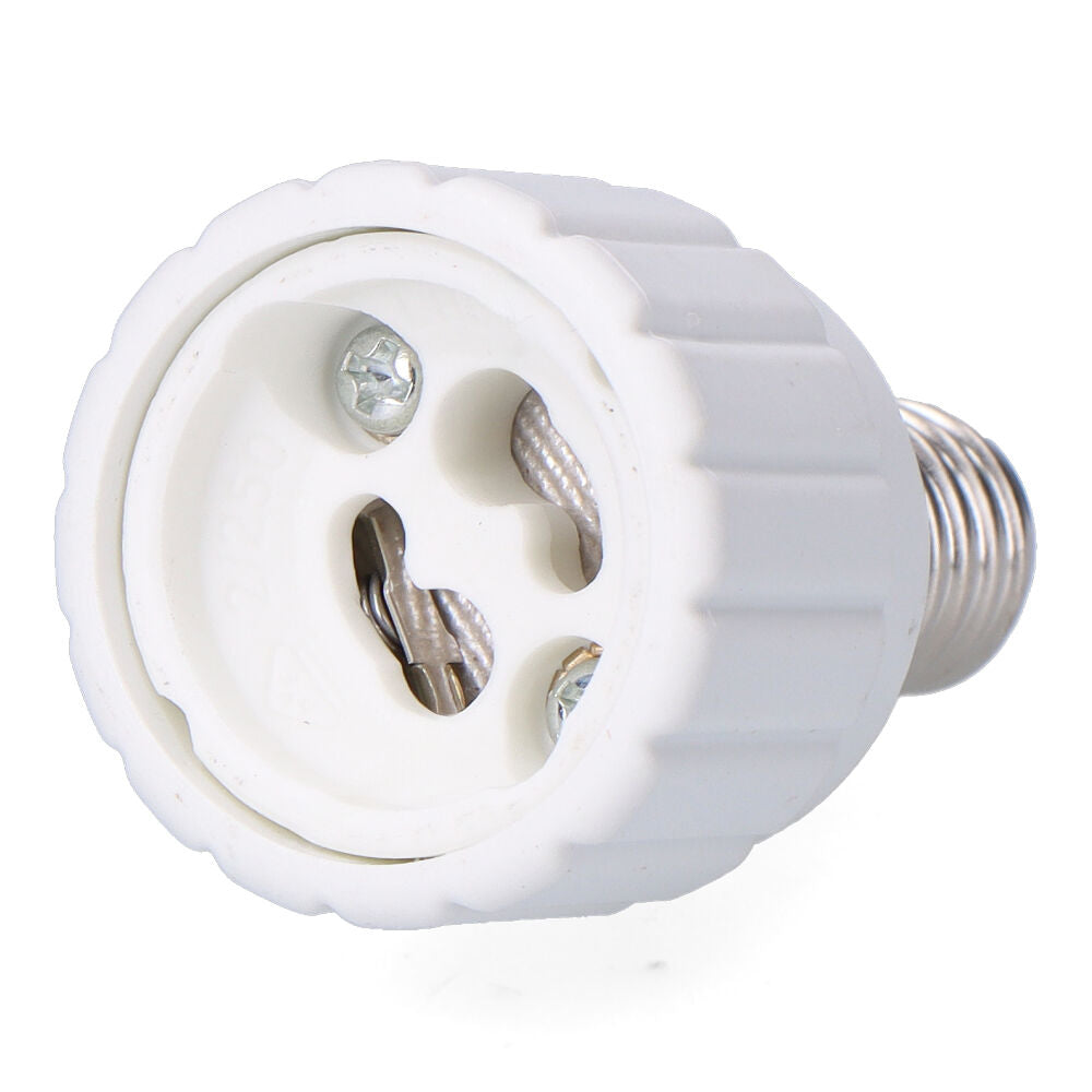 Conversor de e14 para gu10, 2 para 230 v, branco, ø33 x 56 mm (embalado em pelÃcula)_0