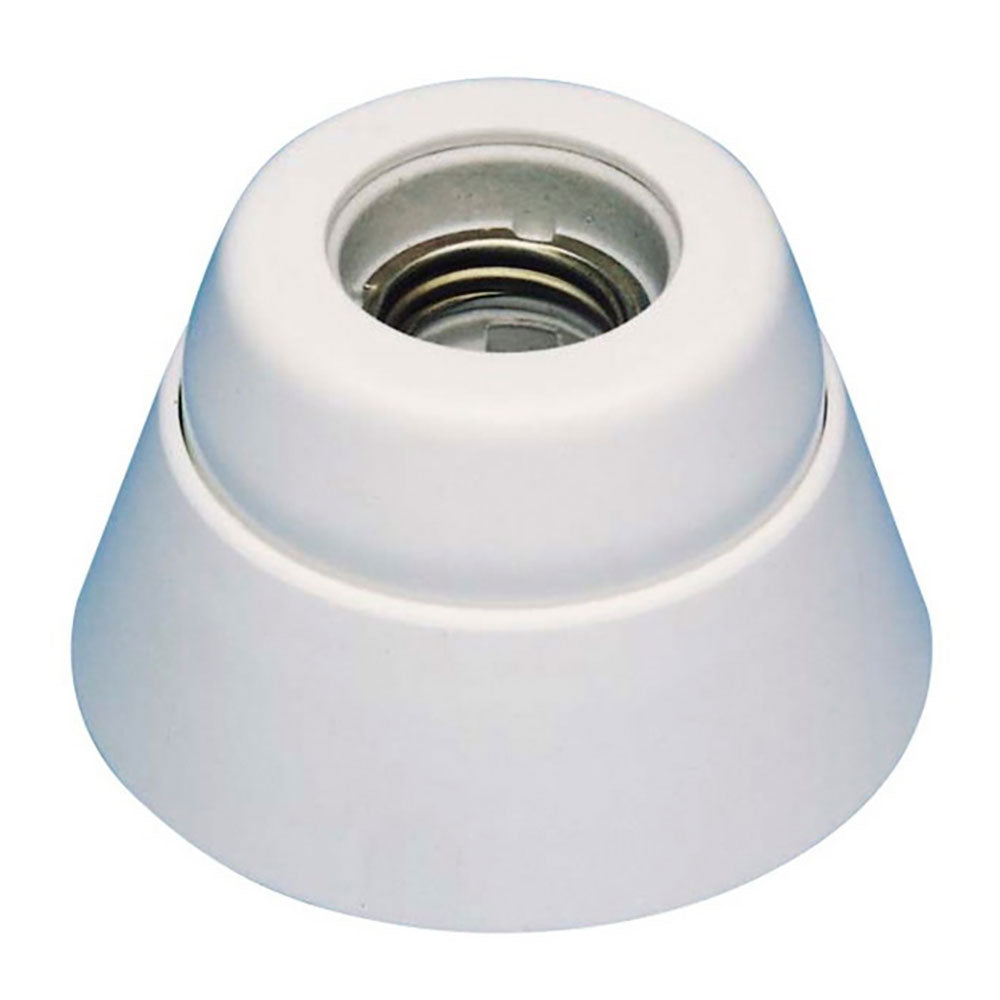 Casquilho de superfÃcie reto interior e27 4 a 250 v~ porcelana branca_0
