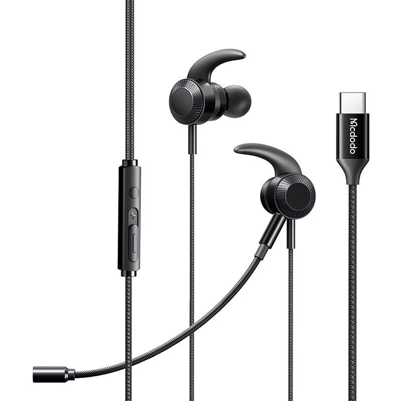 Mcdodo HP-1340 gaming headphones with microphone, USB-C (black)_0