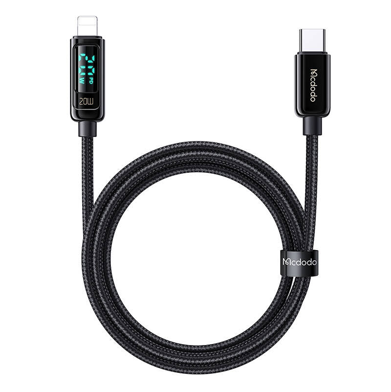 Mcdodo CA-8810 USB-C to Lightning cable, 36W, 1.2m (black)_0