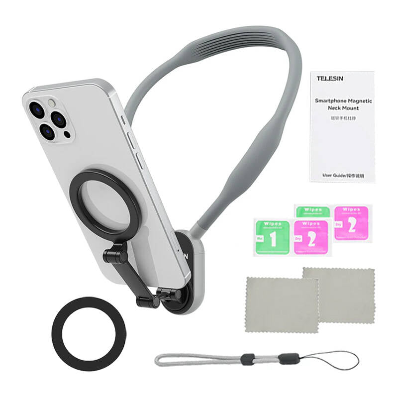 Magnetic neck mount TELESIN for cellphones MNM-002_3