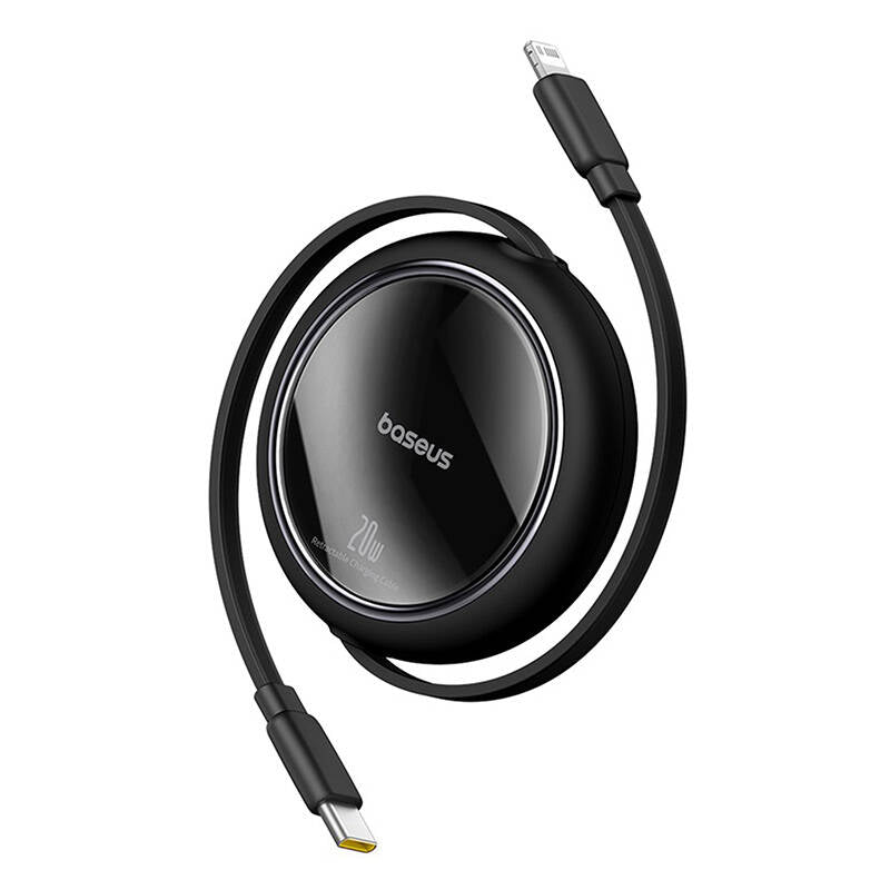 USB Cable Baseus Free2Pull USB-C to iP 20W 1m (black)_0