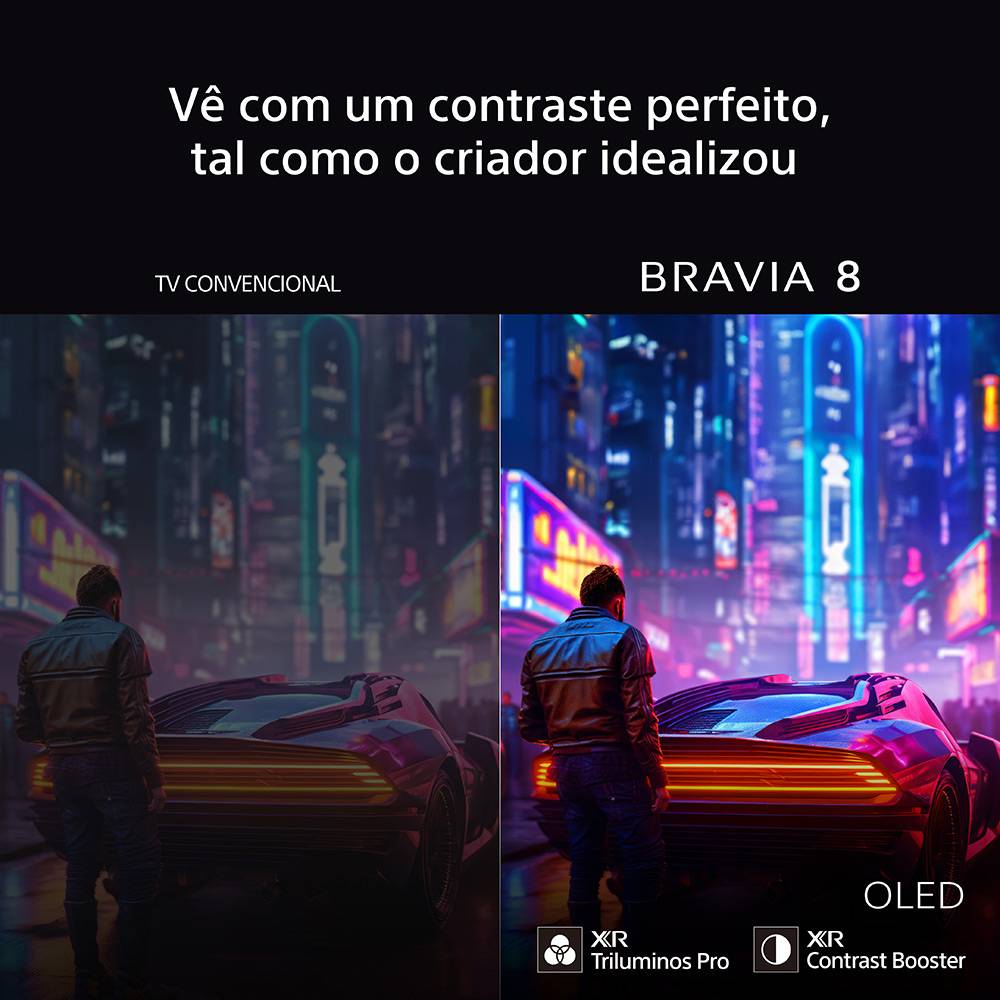 Televisão Smart TV Sony Bravia XR Série XR80 (2024) 77"/195,6cm OLED 4K UHD Google TV
