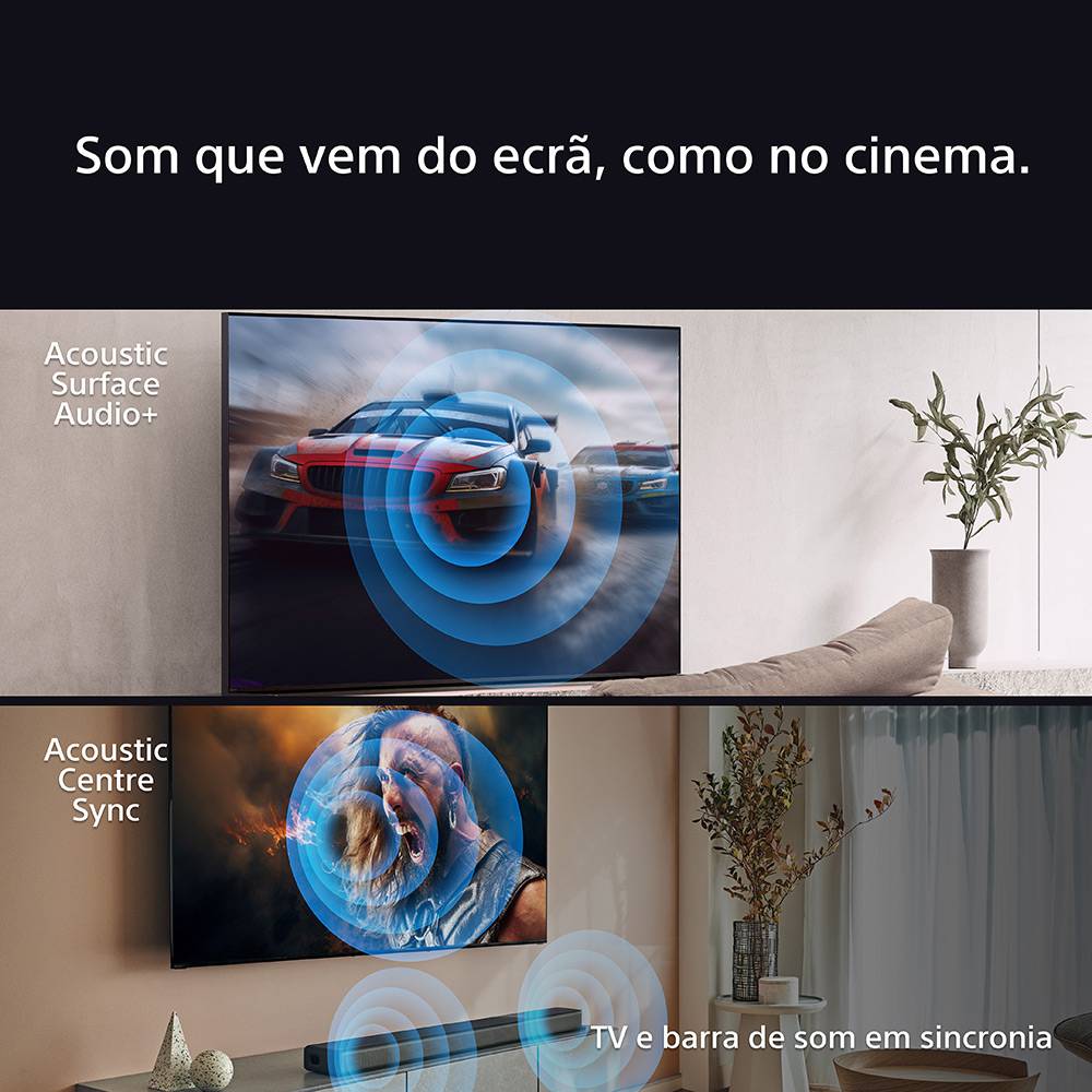 Televisão Smart TV Sony Bravia XR Série XR80 (2024) 77"/195,6cm OLED 4K UHD Google TV
