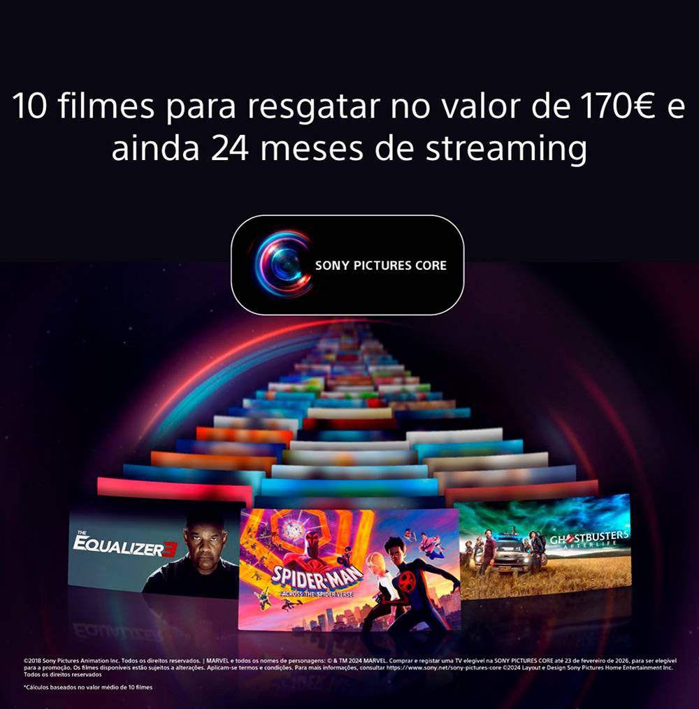 Televisão Smart TV Sony Bravia XR Série XR80 (2024) 77"/195,6cm OLED 4K UHD Google TV