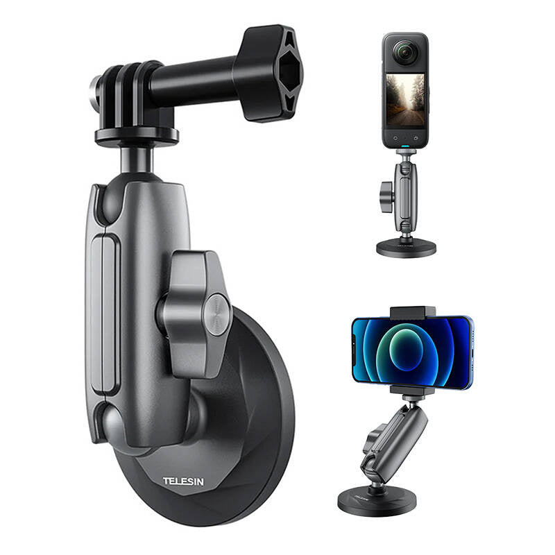 Magnetic Base Mount Telesin for action cameras_5
