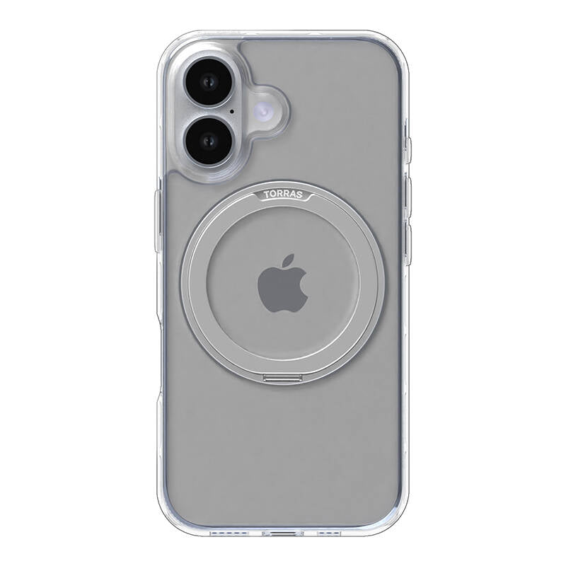 Torras Ostand Pro Case for iPhone 16 (Transparent)_0