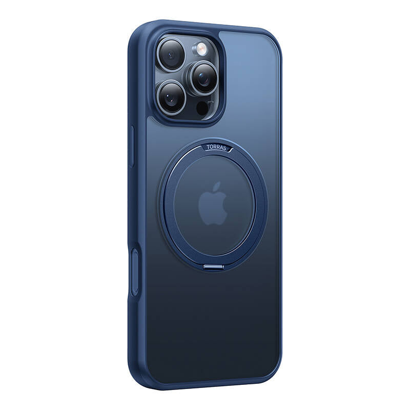 Torras Ostand Pro Case for iPhone 16 Pro (Blue)_1