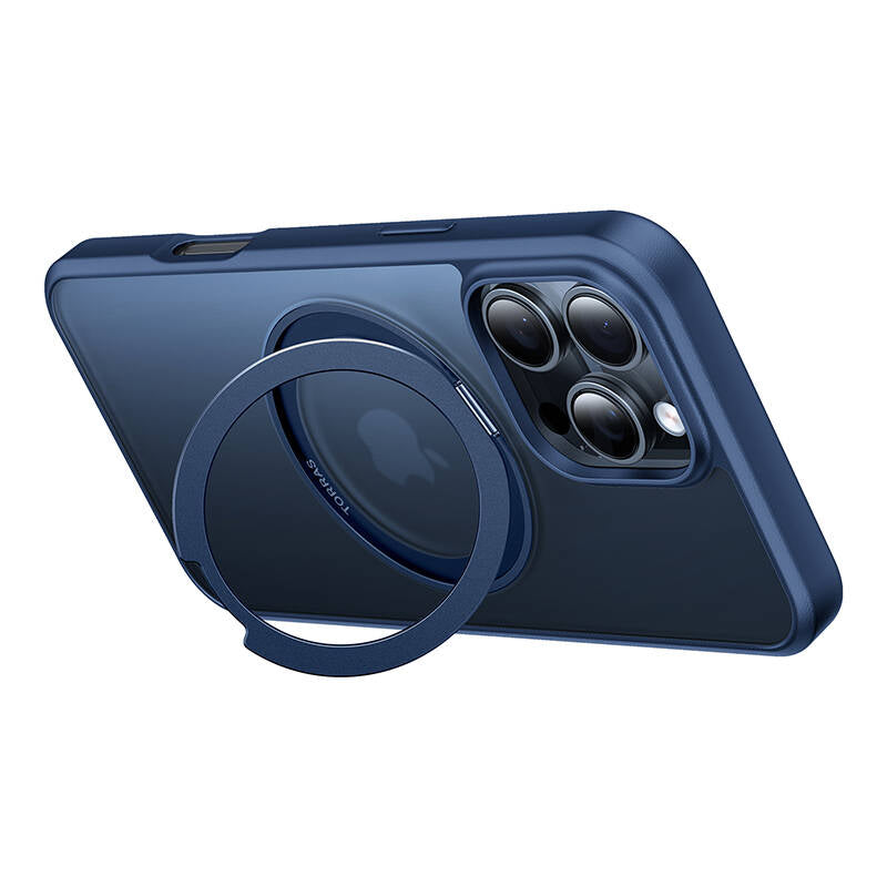 Torras Ostand Pro Case for iPhone 16 Pro (Blue)_2