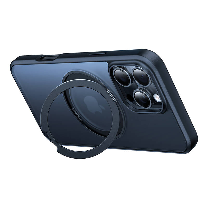 Torras Ostand Pro Case for iPhone 16 ProMax (Black_2