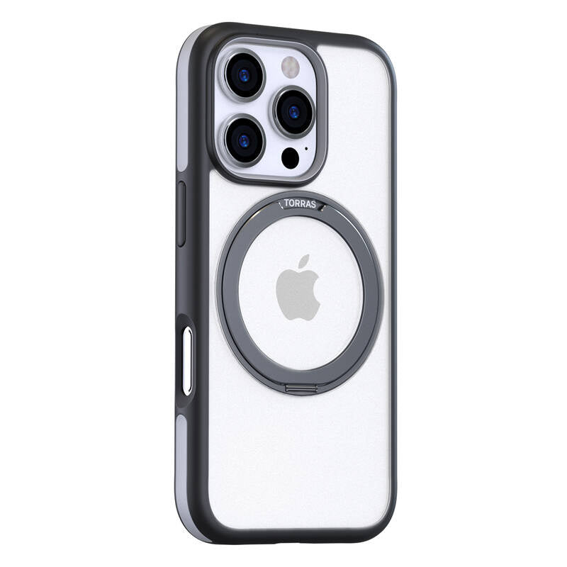 Torras Ostand R Fusion Case for iPhone 16 Pro (Black)_2