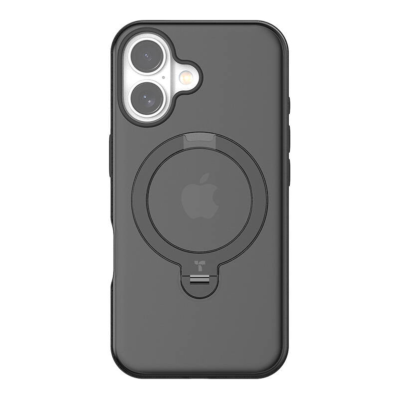 Torras Ostand Spin Case for iPhone 16 (Black)_0
