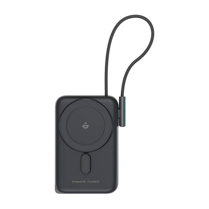 Choetech B735 magnetic powerbank 10000mAh 20W PD + USB-C cable (black)_1