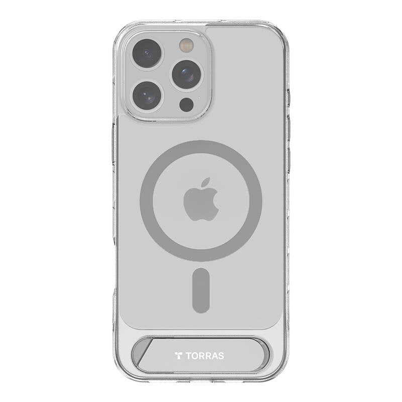 Torras Pstand Series Case for iPhone 16 Pro (clear)_0