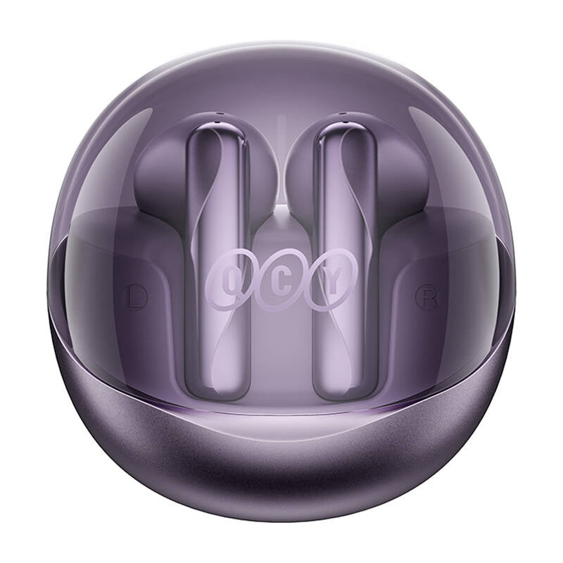 Earphones TWS QCY AilyBuds Clear T32 (purple)_3