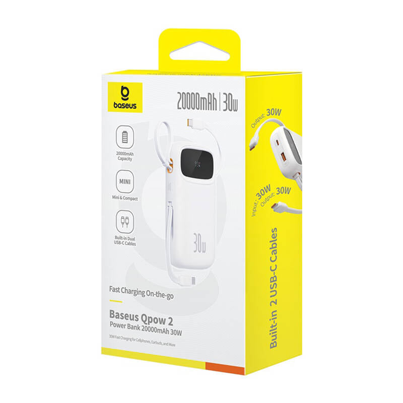 Powerbank Baseus QPow 2 20000mAh 30W 2xUSB-C (white)_6