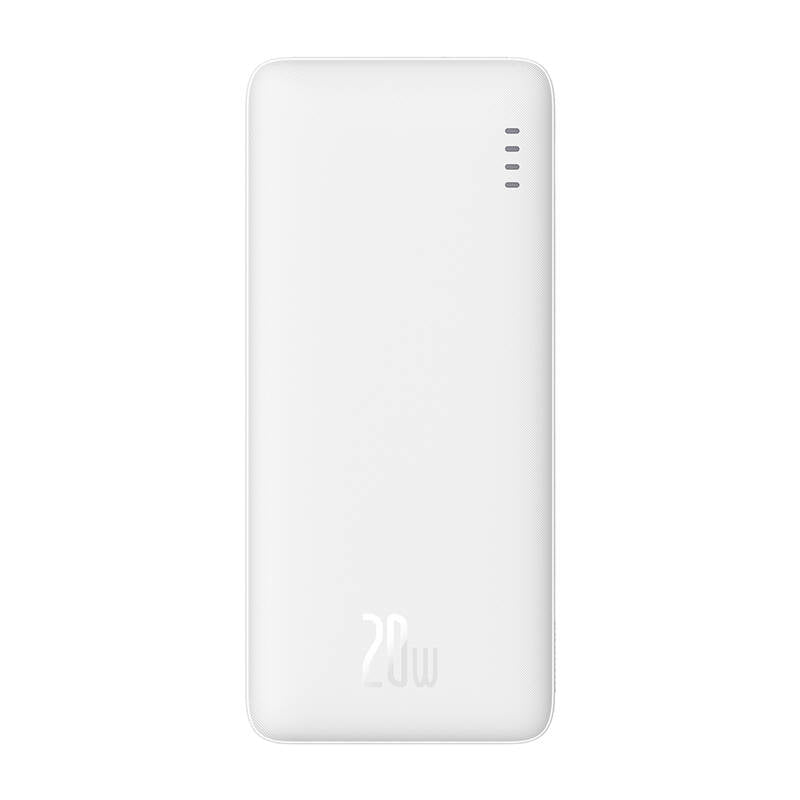 Baseus Airpow 20W 10000mAh Power Bank with Baseus Simple Series USB-A - USB-C 30 cm Cable - White_1