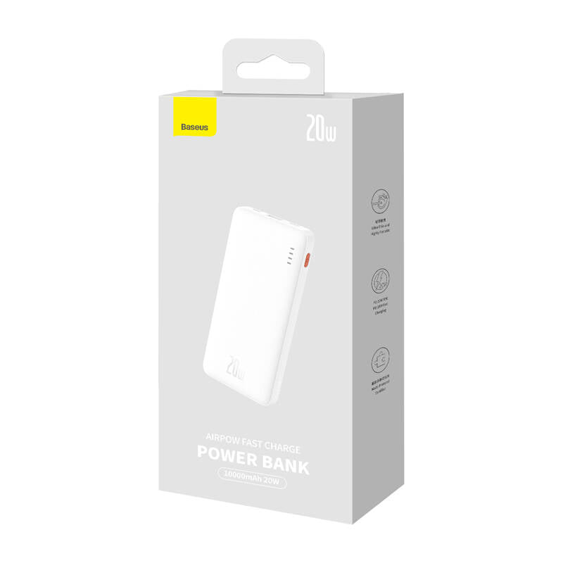 Baseus Airpow 20W 10000mAh Power Bank with Baseus Simple Series USB-A - USB-C 30 cm Cable - White_15