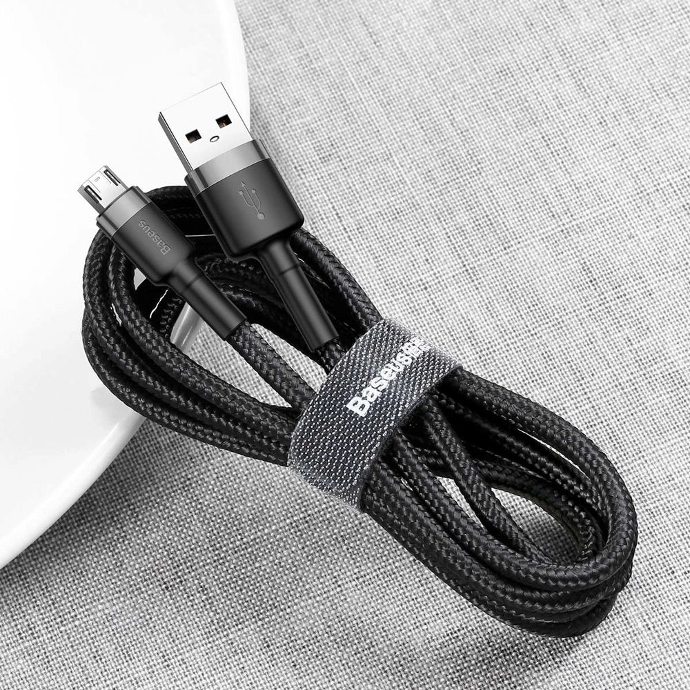 Baseus Cafule Micro USB cable 2.4A 0,5m (gray + black)_12