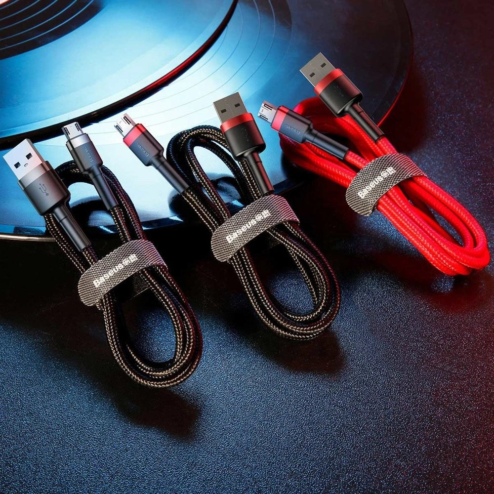 Baseus Cafule Micro USB cable 2.4A 0,5m (gray + black)_15