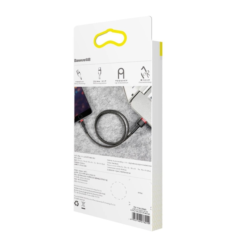 Baseus Cafule USB-A / Lightning 2.4A QC 3.0 cable 0.5 m - black and red_18