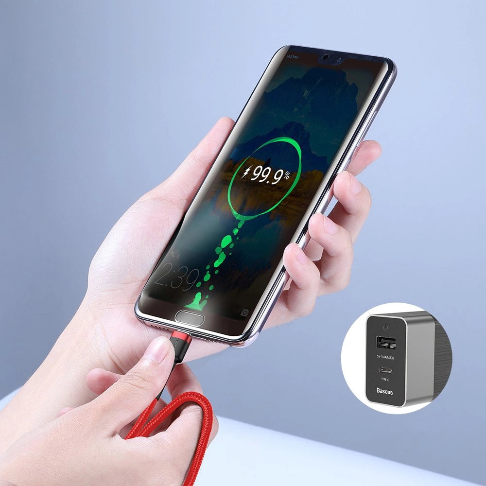 Baseus CATKLF-GG1 USB-C - USB-C PD QC cable 60W 3A 480Mb/s 1m - black and gray_15