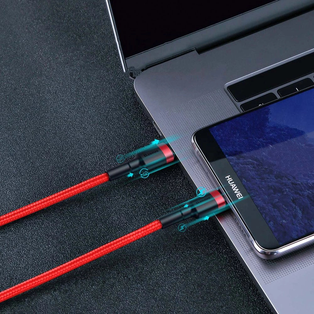 Baseus CATKLF-GG1 USB-C - USB-C PD QC cable 60W 3A 480Mb/s 1m - black and gray_16