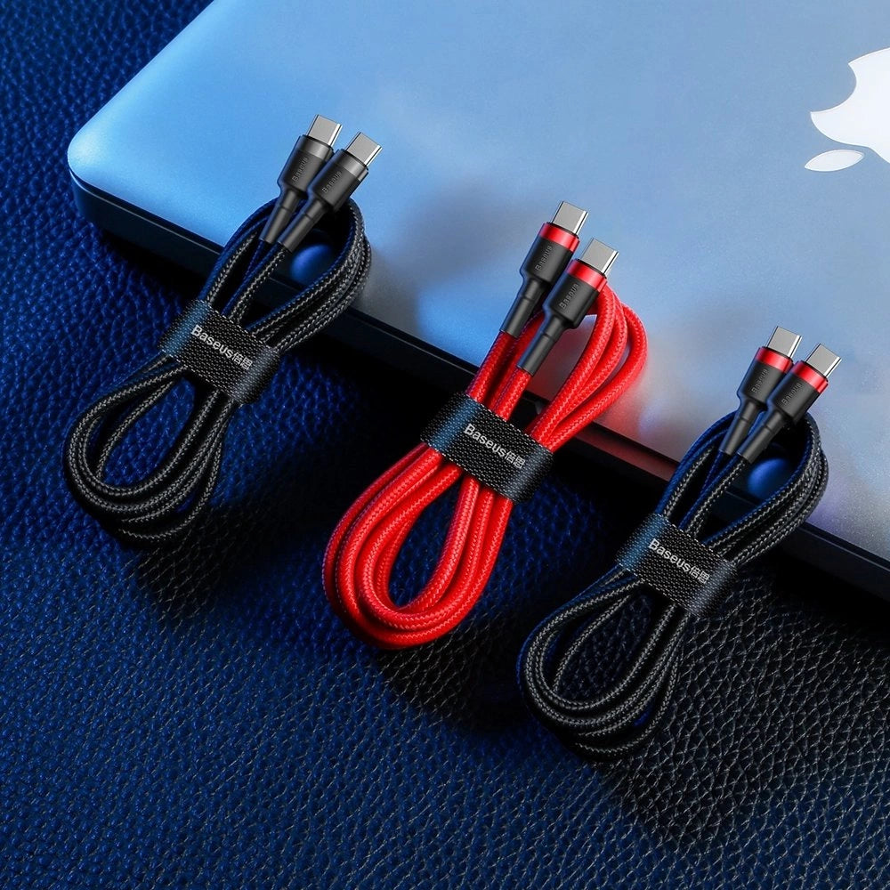 Baseus CATKLF-GG1 USB-C - USB-C PD QC cable 60W 3A 480Mb/s 1m - black and gray_13