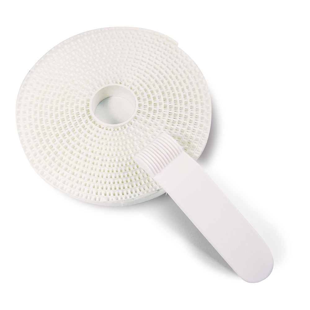 Fita adesiva branca para mosquiteiro em fibra de vidro e alumÃnio, 500 cm_0