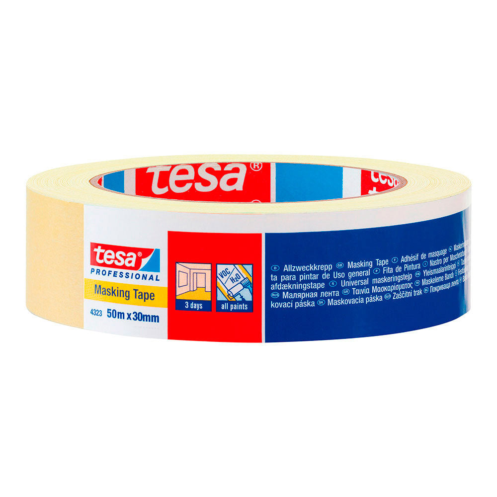 Tesa Paper Masking Tape 50mx30mm Standard beige 04323_0