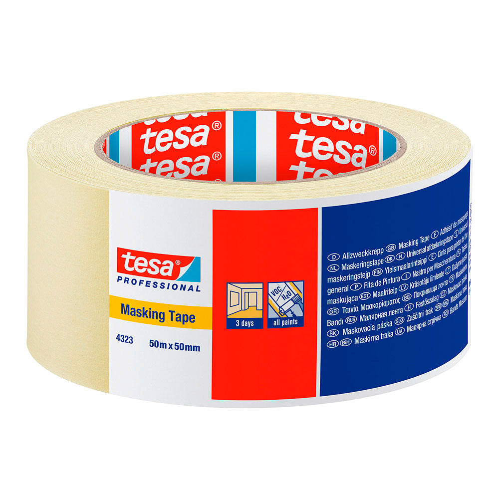 Tesa Paper Masking Tape 50mx50mm Standard beige 04323_0