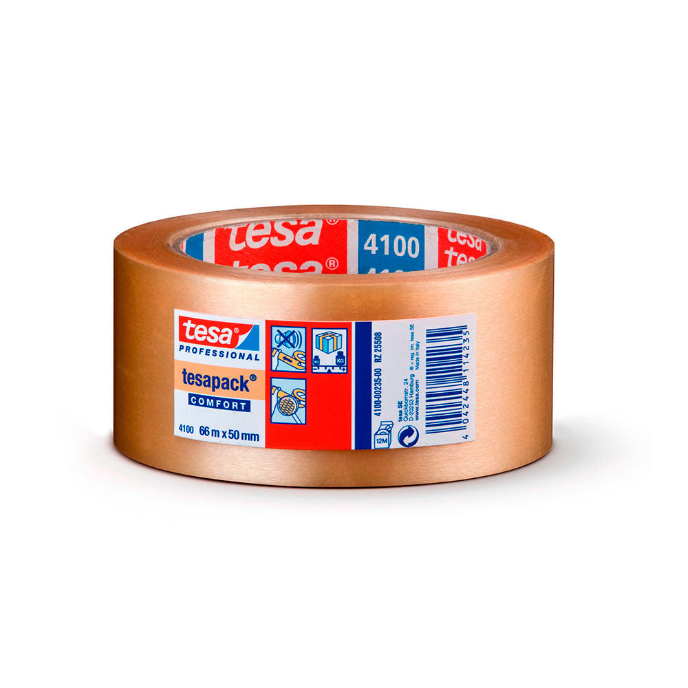 Fita de embalar pvc rugoso transparente 66m x 50mm 4100 tesa_0