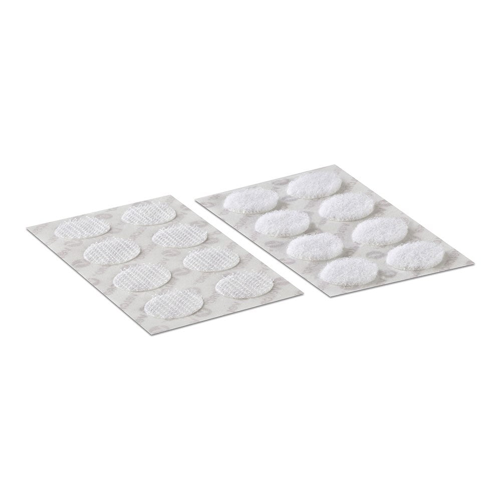 CÃrculos adesivos de velcro ø16 mm, brancos, 16 pares_0