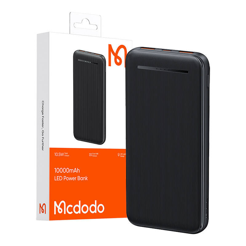 Power Bank Mcdodo MC-4631 Dual USB,10000mAh, 10.5W (black)_2