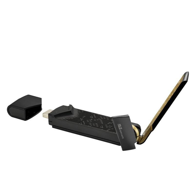 ASUS USB-AX56 WLAN 1775 Mbit/s / Adaptador Wi-Fi / Preto