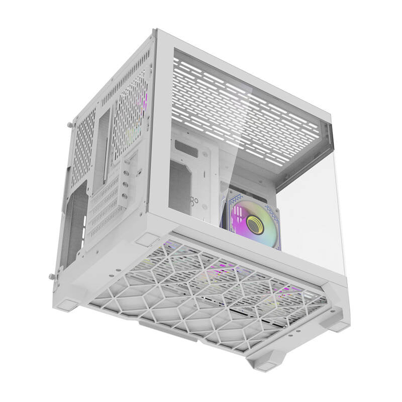Darflash FT418 computer case + 6 aRGB fans (white)_9