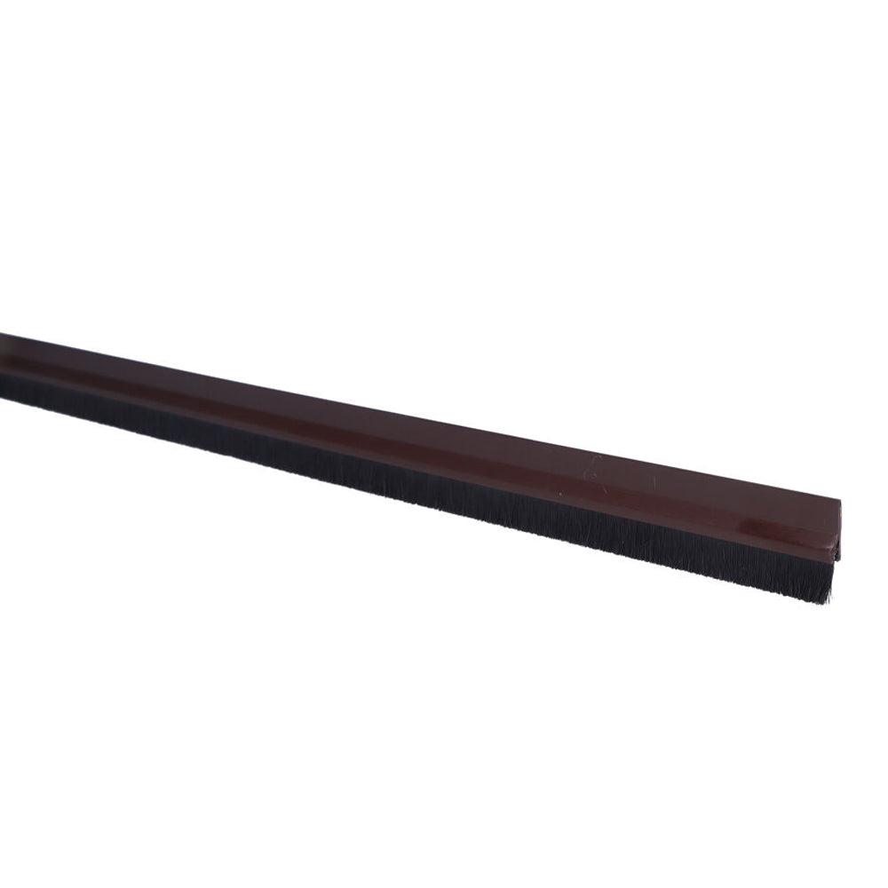 Regua veda porta pvc rigido castanho 1m_0