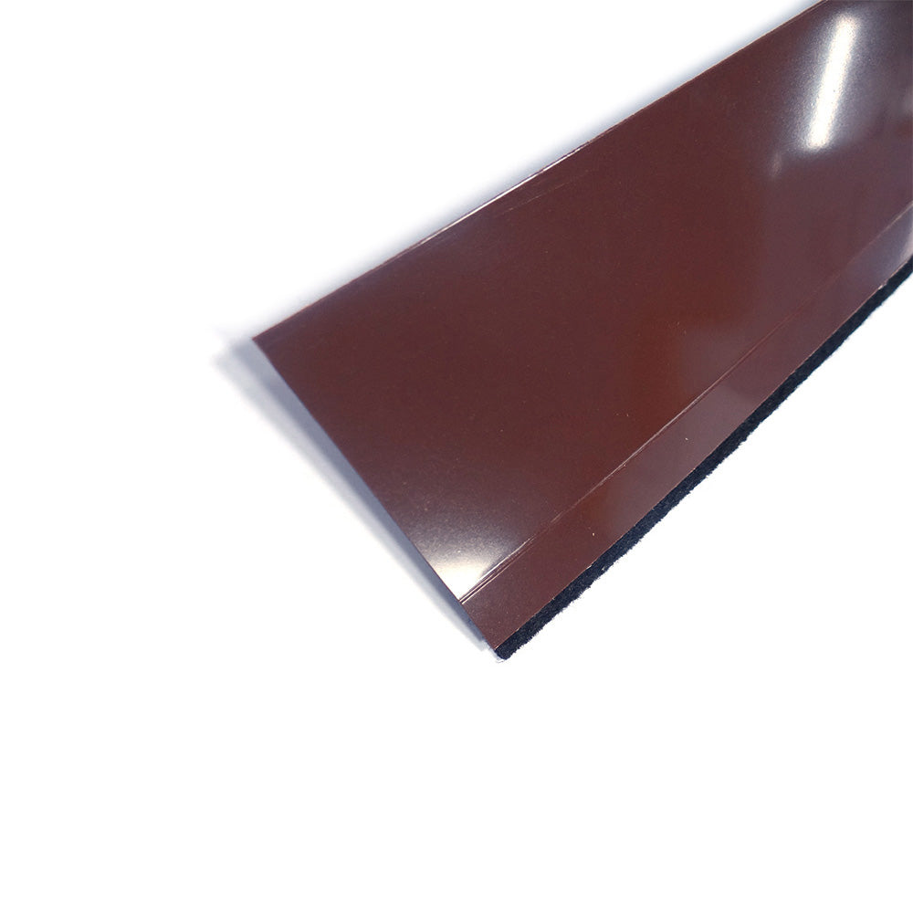 Regua veda porta pvc flexivel castanho 1m_0