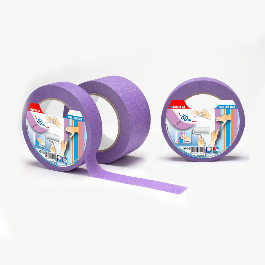 Fita de pintor mask lilas 50m x 25mm pouca adesividade indicada para superficies delicadas_0