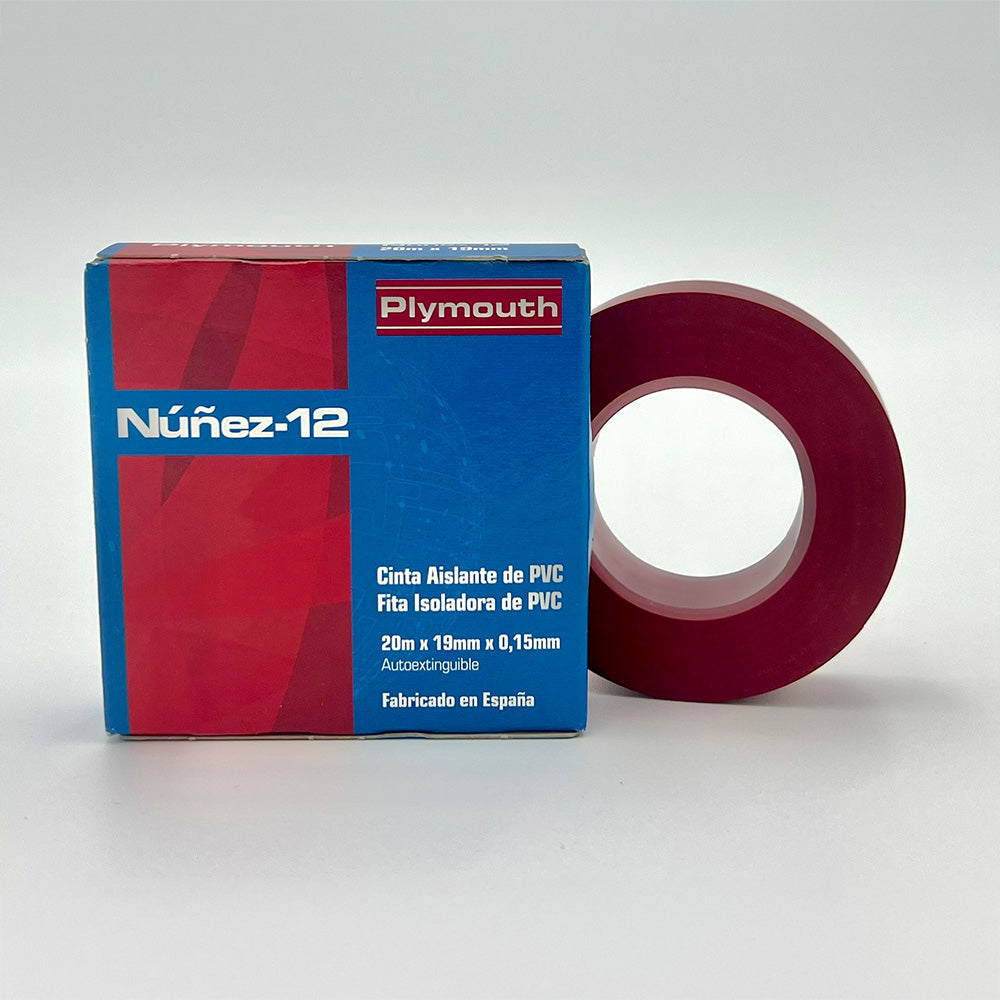 Fita isolante pvc vermelha alta adesão 20 m x 19 mm x 0,15 mm_0